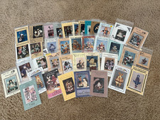 Lot of craft patterns- Dolls,Animals Holiday, New uncut. 38 patterns