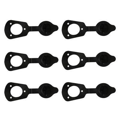 6Pcs Flush Mount Rod Holder Cap Gasket Kayak Boat Fishing ...