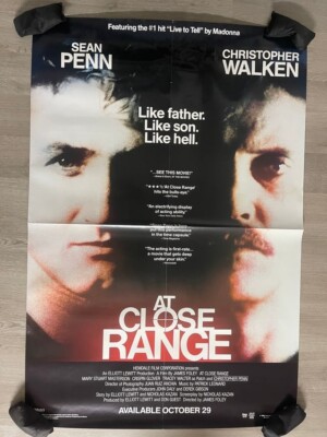 Original 1986  At Close Range  Movie Poster 40  x 27  MH