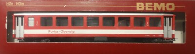 BEMO   3266 210   (H0m)   Personenwagen Furka - 2. Klasse + OVP - unbenutzt