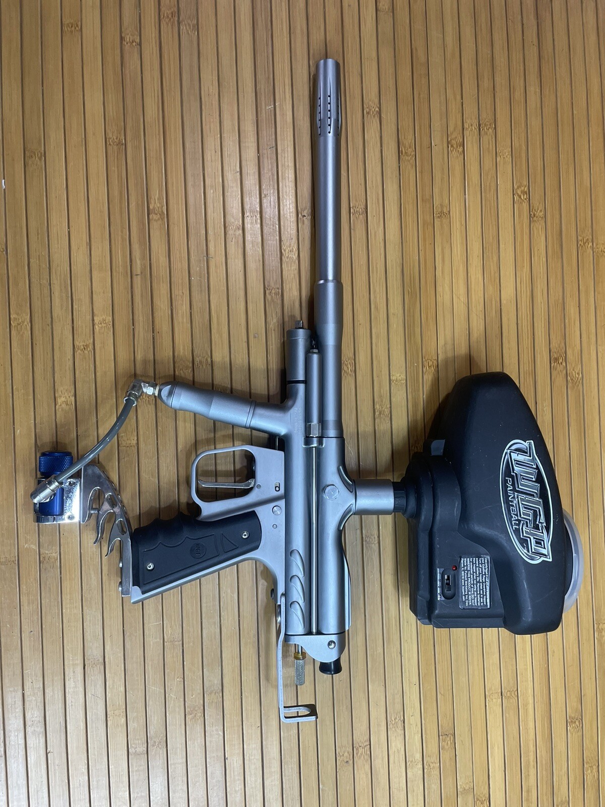 WGP Trilogy Pro Autococker paintball Marker Silver W/ Hopper