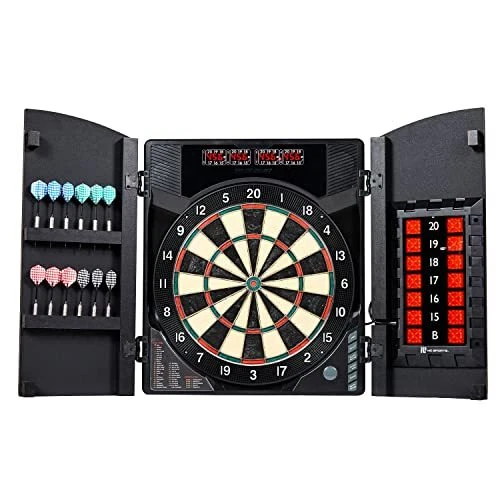 MD Sports Bristlesmart Smart Dartboard Cabinet with Digital Assorted Styles