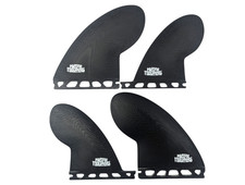 PACIFIC VIBRATIONS surfboard Fins Fits Futures Compressor QUAD Fiberglass black