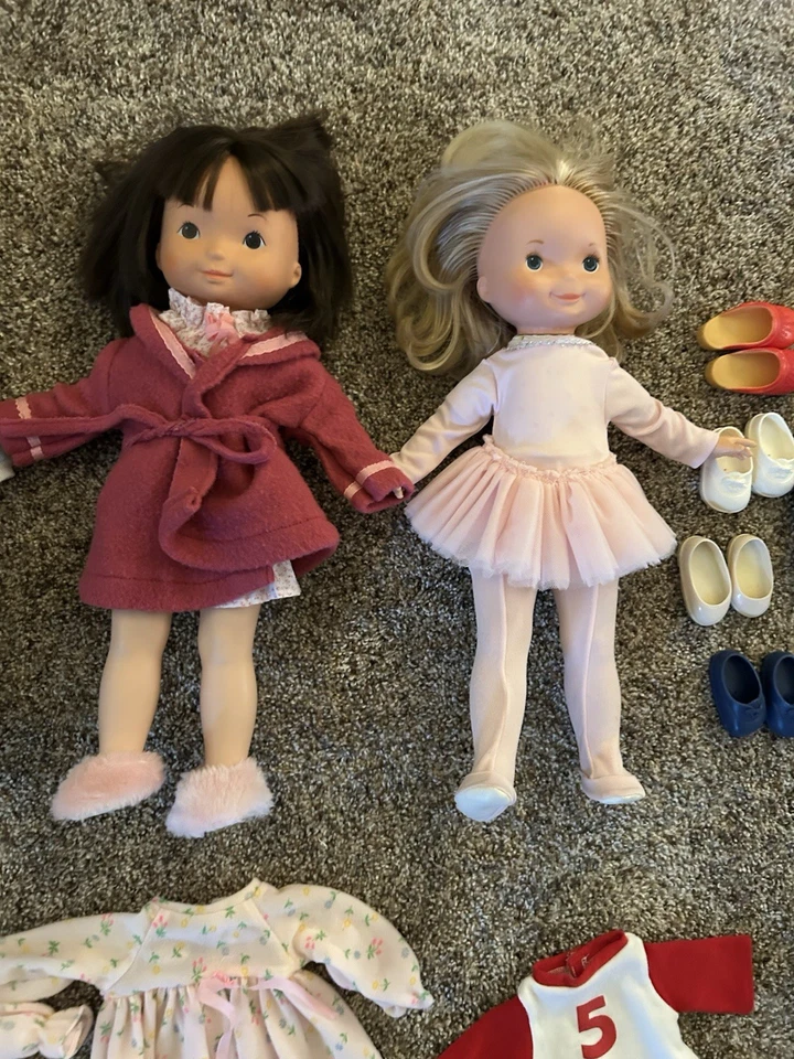 VTG Fisher Price My Friend 4 Doll & Clothing Lot Becky Jenny Mandy Mickey - Image 4 of 4