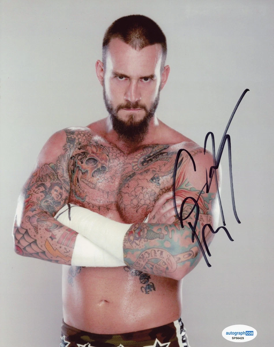 CM Punk WWE Wrestling Original Autographed Photos for sale | eBay