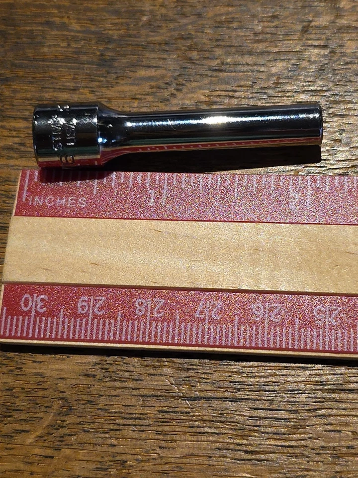 SNAP-ON TOOLS 1/4" DRIVE 3/16" DEEP 6 POINT SOCKET - MADE IN USA - SAE - STM6 - Image 3 of 4