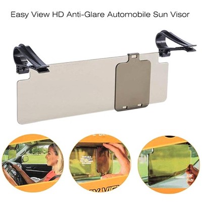 Car Anti Glare Sun Visor 2 In 1 Glare Protector Accessory Windshield Extende _wo