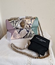 Kurt Geiger Leather Mini Kensington Multi Print Chain Strap Crossbody Bag BNWT