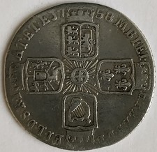 1758 George II Sixpence Coin 9.25 Silver Fine Collectable Grade