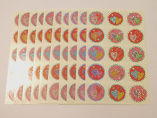 Mrs. Grossman's Stickers Lot of 10 Sheets Sparkle Heart Seals Valentine 2013
