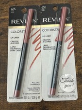 Revlon Colorstay Longwear Lip Liner 655 Rose Pull Out Sharpener 2 Pack