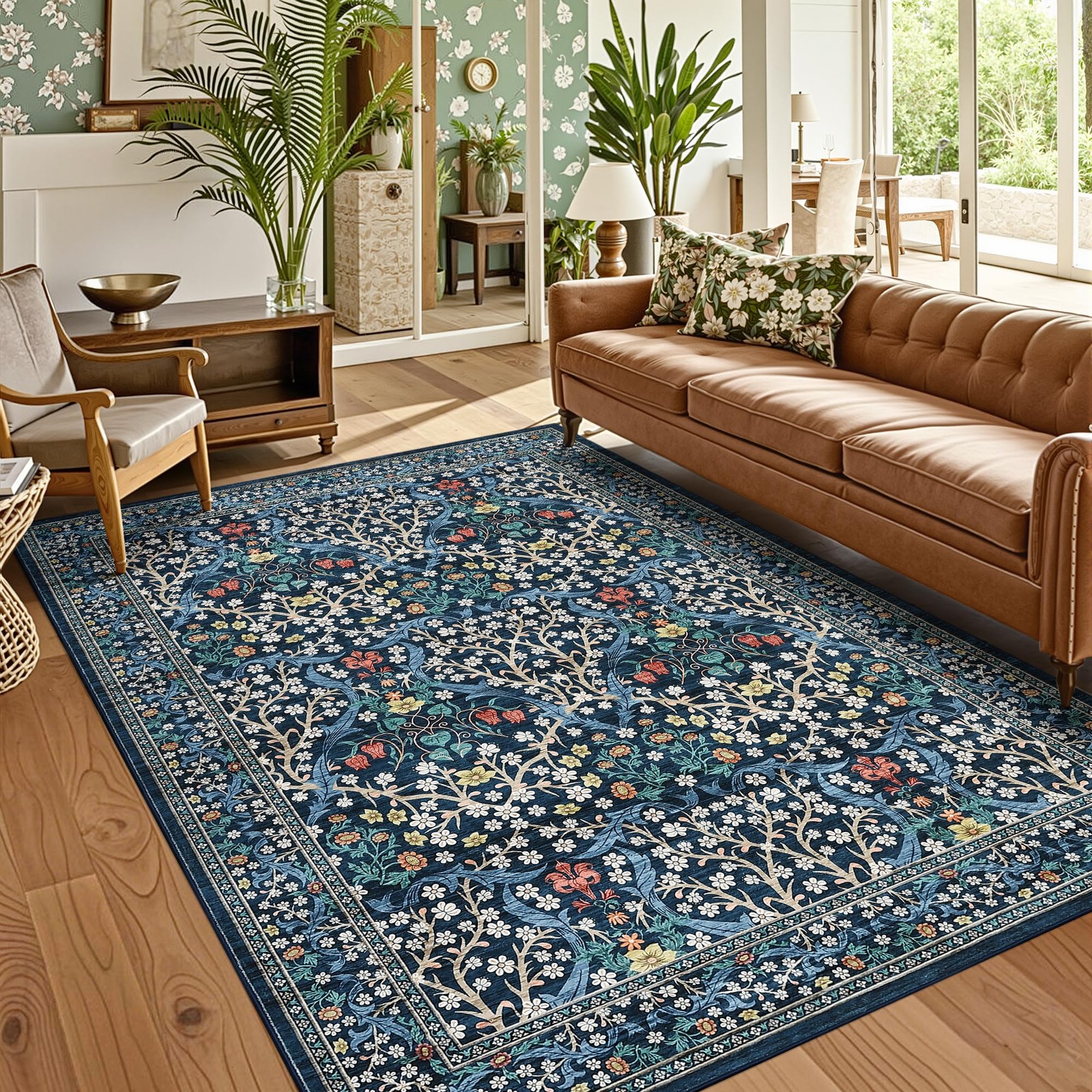 8x10 Area Rugs, Washable Rugs for Living Room Non Slip Stain Resistant Ultra ...