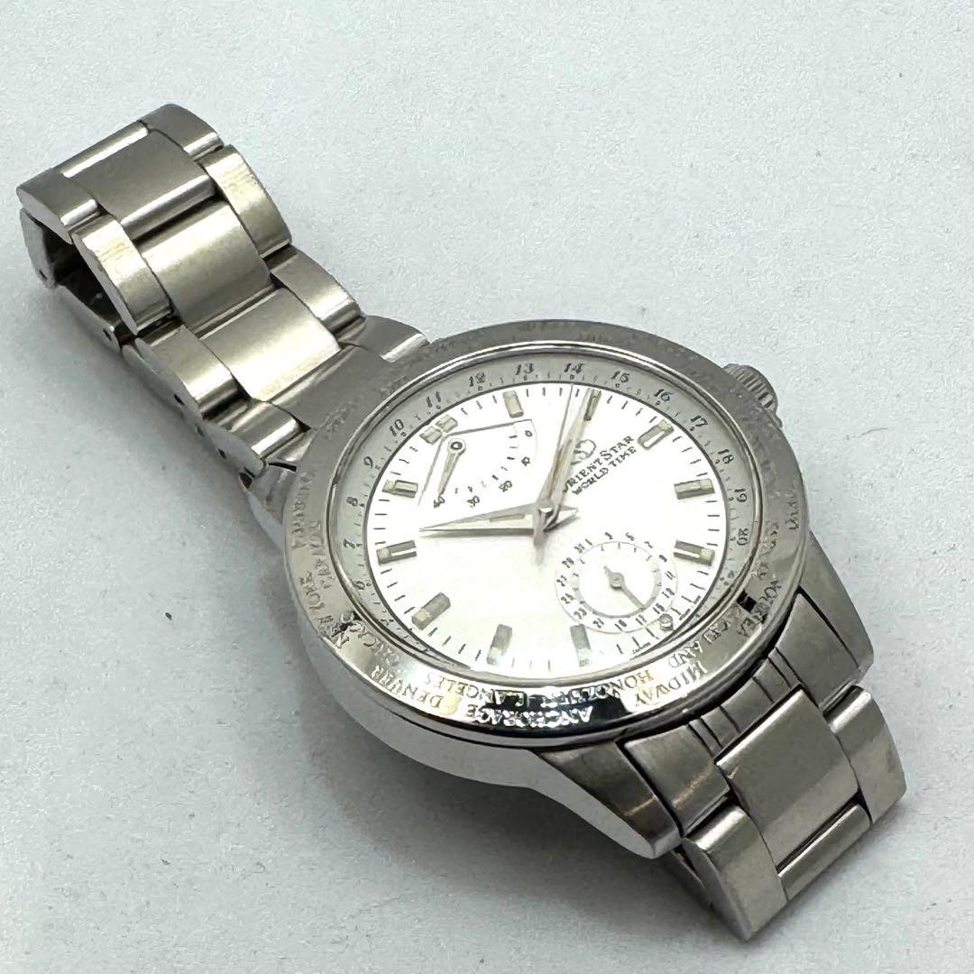 Orient World Time Back Skeleton Serviced - image 8