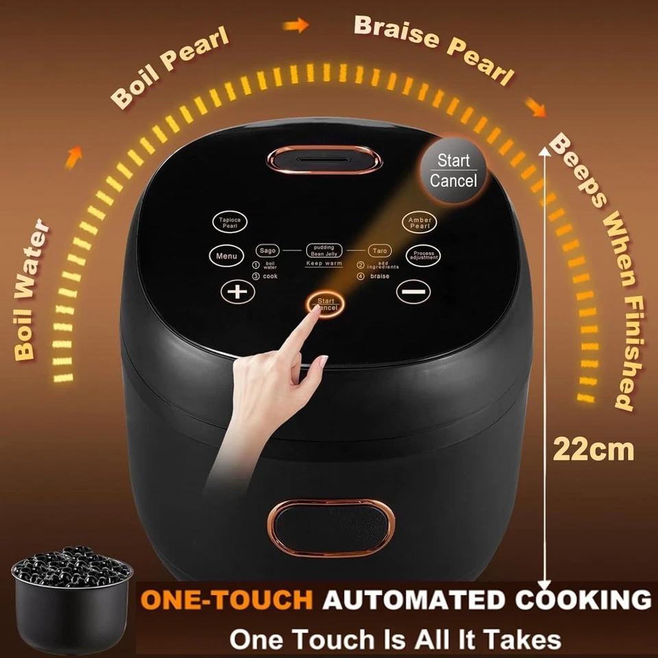 Automatische Bubble Tea Pearl Machine Tapioka-Perlen-Hersteller 5L Antihaft-Topf - Bild 4 von 4