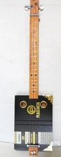 Cigar box guitar, 3 string, metal frets,  hand made   (see desc)