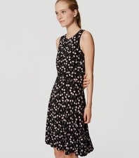 Loft Cherry Print Pattern Dress Size 2