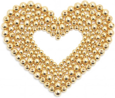 250Pcs 3mm Gold Filled Spacer Beads Brass DIY Jewelry Craft 1.2mm Hole