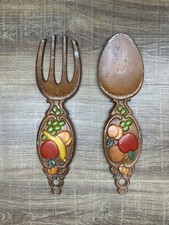 VINTAGE SEXTON METAL SPOON & FORK WALL PLAQUE...