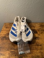 Adidas Adizero XC Sprint Cross Country Track Shoes Mens Sz 12 White Blue EG8456