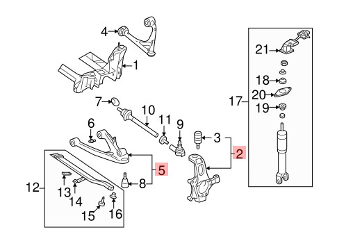 04-13 CHEVROLET CORVETTE C6 XLR REAR RIGHT KNUCKLE SUSPENSION ASSEMBLY OEM