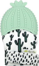 Itzy Ritzy Silicone Teething Mitt, Soothing Infant Teething Mitten Cactus