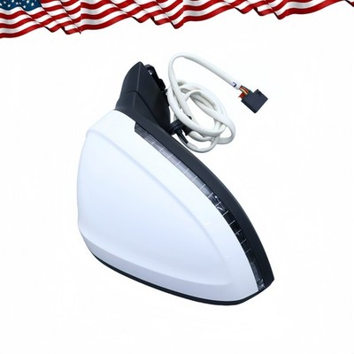 Right Side Mirror White W/ Heated Blind Spot FITS 2017-2019 Audi A4 A4 Quattro