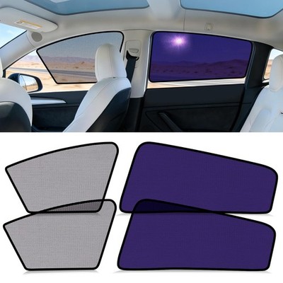 Tesla Model Y Car Window Shades for Side Windows Sun Shade Static Cling | Fro...
