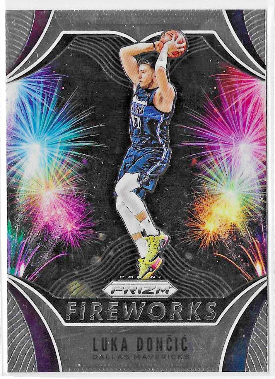 2019-20 Panini Prizm Fireworks Luka Doncic #22