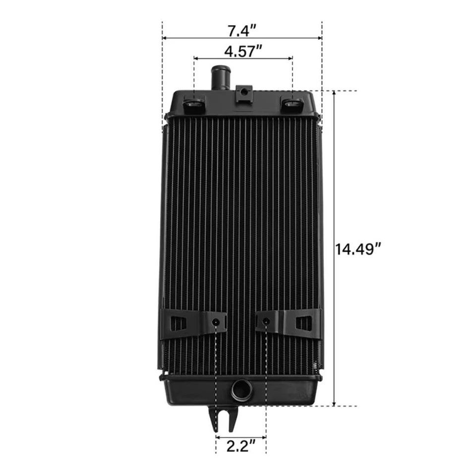 Radiador para Triumph Bonneville T100 T120 Street Twin Thruxton 2016-2020 Foto 4 de 4