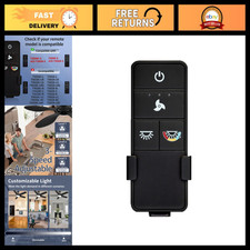 Ceiling Fan Remote Control TX028C-S for Easy Use - Compatible with Hampton Bay