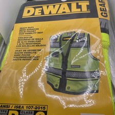 DEWALT DSV521 Class 2 Heavy Duty Surveyor Safety Vest size XL BRAND NEW