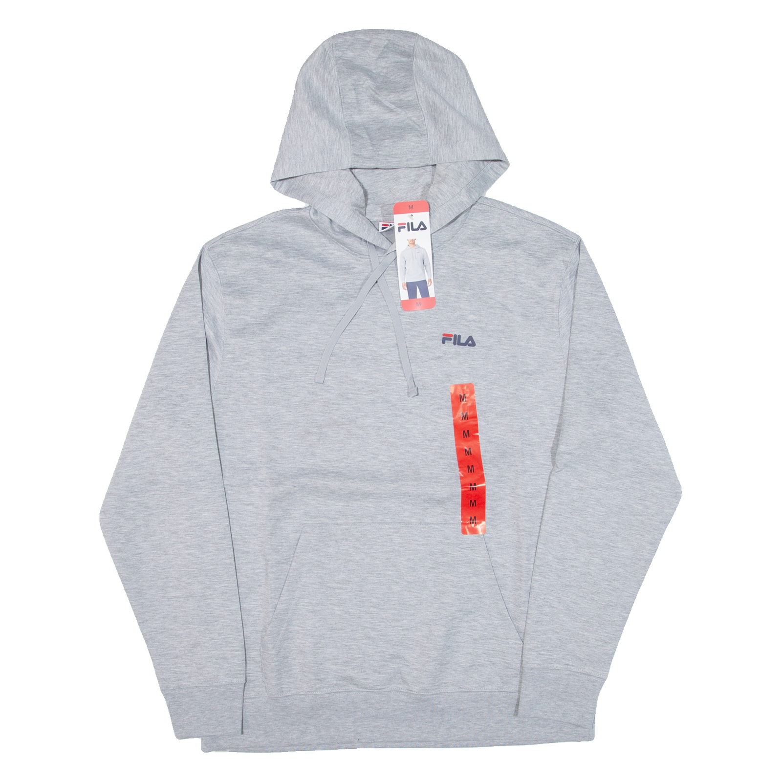 FILA Felpa con Cappuccio Uomo Grigio M