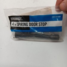 Everbilt Spring Door Stop Matte Black 4" 1005694605 28227