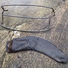 MG MGB ROADSTER  USED GREY PACKAWAY TYPE HOOD FRAME INC MOUNTING SOCKETS