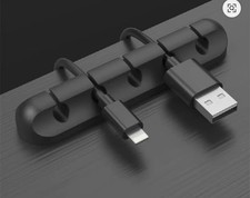 Adhesive Cable Holder Clips Cord Management Wire Organizer Desktop USB Charger