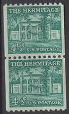 SC# 1059 - 1959 Liberty Series Coil Stamps - 4½¢ - The Hermitage