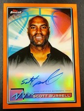 2021 Topps Finest #FA-SB Scott Burrell Autographs Orange #/25 Hornets