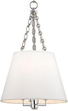 Hudson Valley Burdett 4-Light Pendant in Polished Nickel Finish