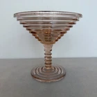 Vintage Manhattan Pink Depression Glass Compote by Anchor Hocking Glass Company