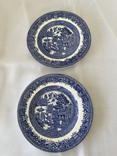 Two Blue Willow Royal 6  Plates