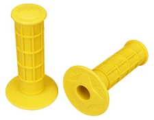 AME Full Waffle old school BMX bicycle grips - YELLOW