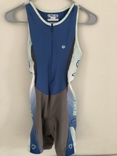 Womens Pearl Izumi Tri Suit Gray Blue Size Small