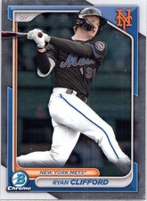 2024 Bowman #BCP-1 Ryan Clifford Chrome Prospects Mets