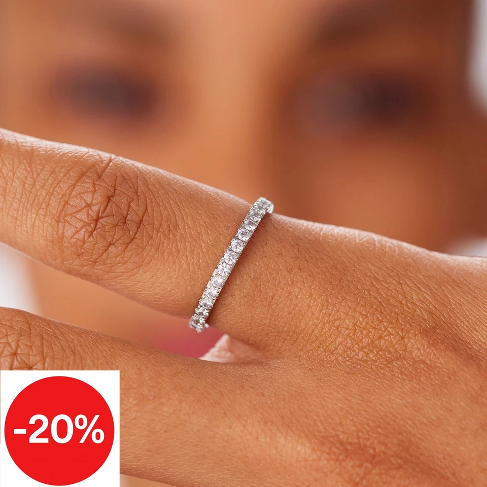 Anello veretta donna acciaio e zirconi Sagapo Dazzly SDZ157 S'agapo raffinato - Immagine 2 di 4