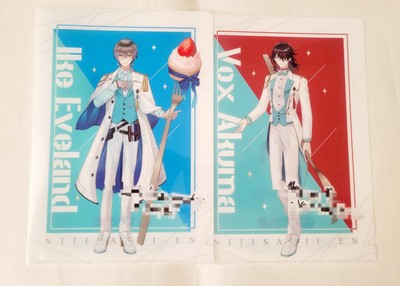 Nijisanji EN Family Mart Vox Akuma Ike Eveland Mini Clear File