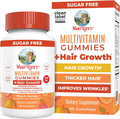 Maryruth'S Multivitamin + Hair Growth Gummies | with Lustriva  | Biotin 10000Mcg