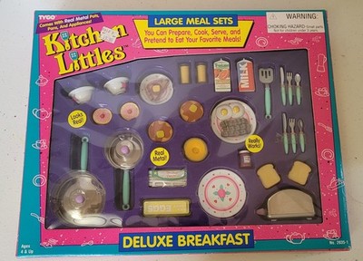 Tyco Kitchen Littles  Deluxe Breakfast Set Vintage 