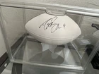Drew Brees Autographed Original NFL Football in Display Case