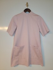 Free People Dress Womens Small Pink Mock Neck Two Pocket Half Sleeve