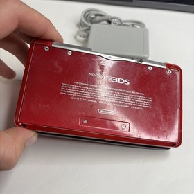 Nintendo 3DS System - Red Region USA, Charger US Model READ!